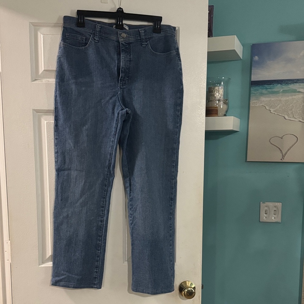 Lee Women's Straight Leg Blue Jeans - Picture 1 of 3
